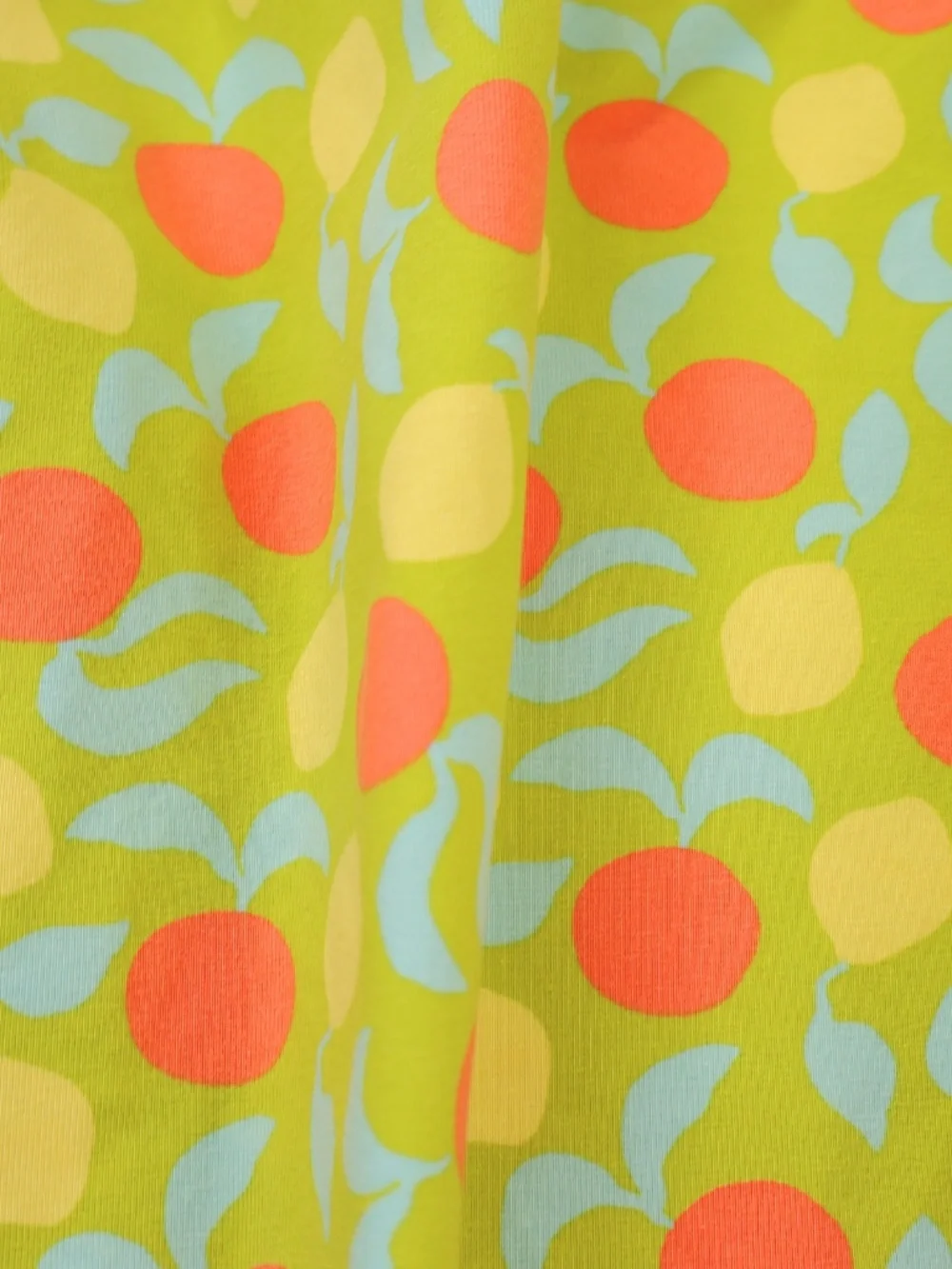 Hanna Andersson Citrus Print Cross Back Dress Girls Size 8 Fruit Print
